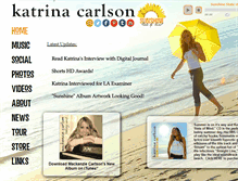 Tablet Screenshot of katrinacarlson.com